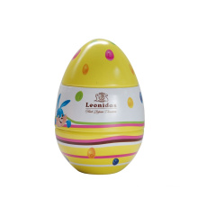 Custom giant easter egg shaped tin box metal boxes for sale
